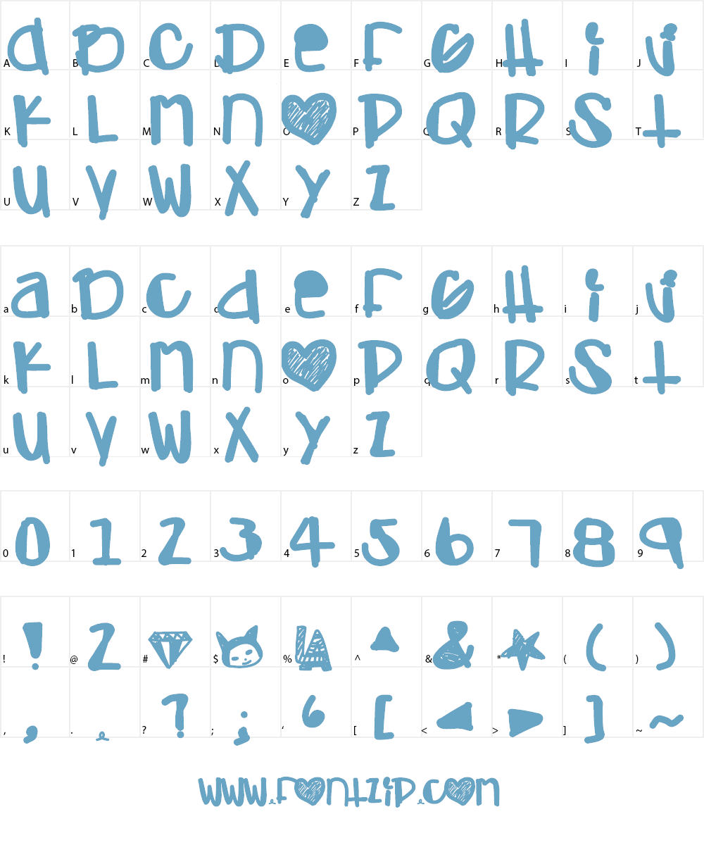 AdamskiHand Font Character